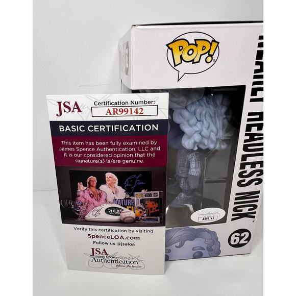 Harry Potter Signed John Cleese Nearly Headless Nick #62 Funko JSA - Picture 8 of 8